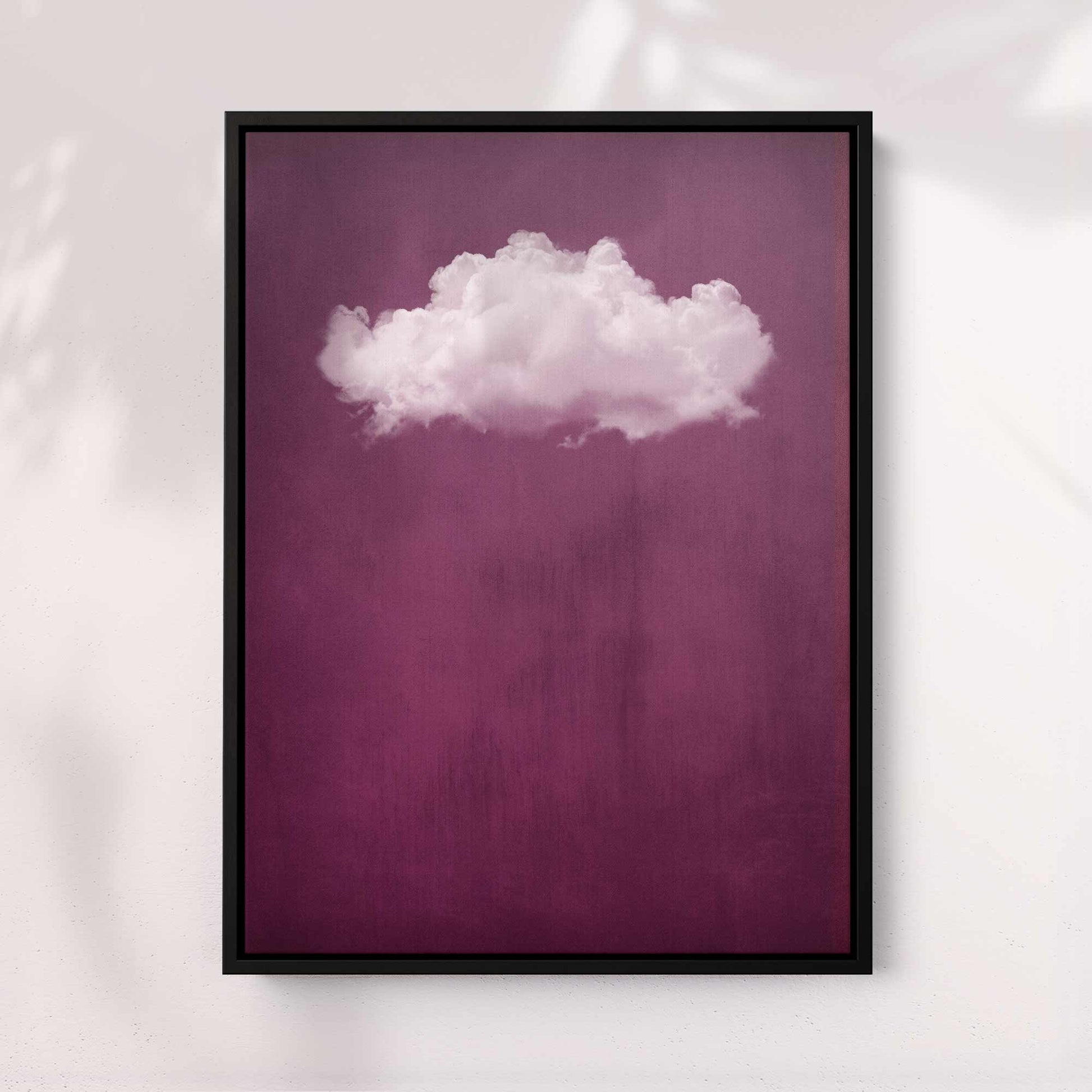 ROUGE RED CLOUD PRINT - Captivating Minimalist Cloud-Inspired Art