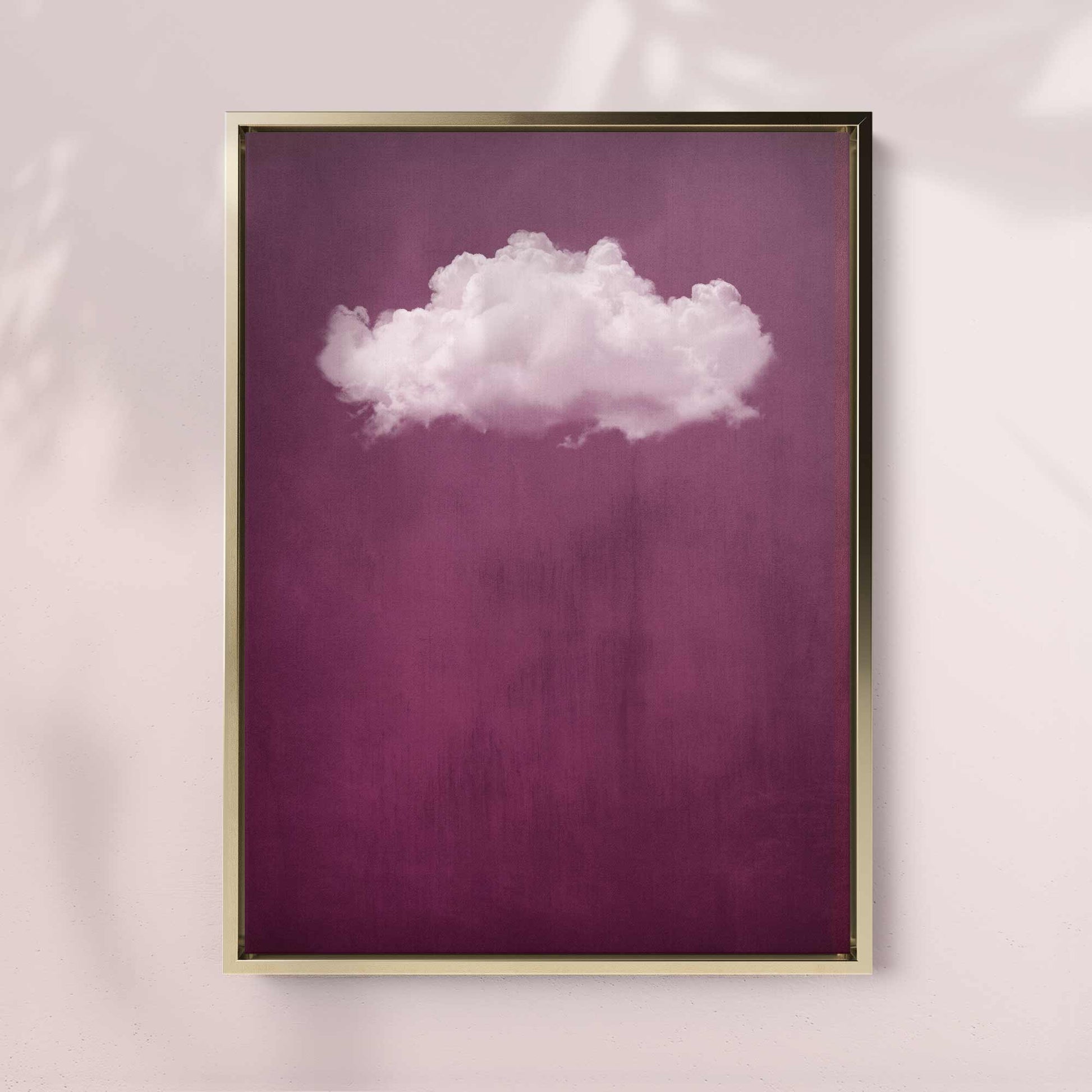 ROUGE RED CLOUD PRINT - Captivating Minimalist Cloud-Inspired Art