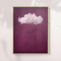 ROUGE RED CLOUD PRINT - Captivating Minimalist Cloud-Inspired Art