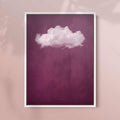 ROUGE RED CLOUD PRINT - Captivating Minimalist Cloud-Inspired Art