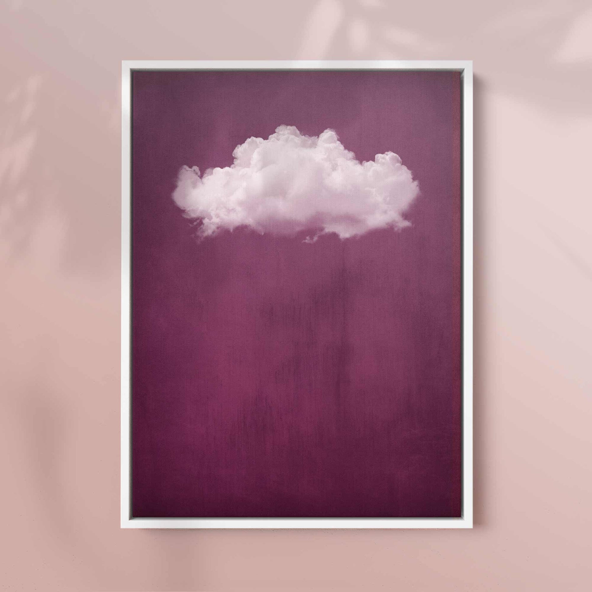 ROUGE RED CLOUD PRINT - Captivating Minimalist Cloud-Inspired Art