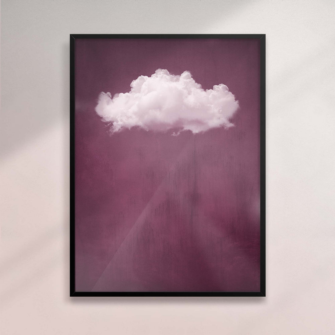 ROUGE RED CLOUD PRINT - Captivating Minimalist Cloud-Inspired Art