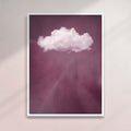ROUGE RED CLOUD PRINT - Captivating Minimalist Cloud-Inspired Art