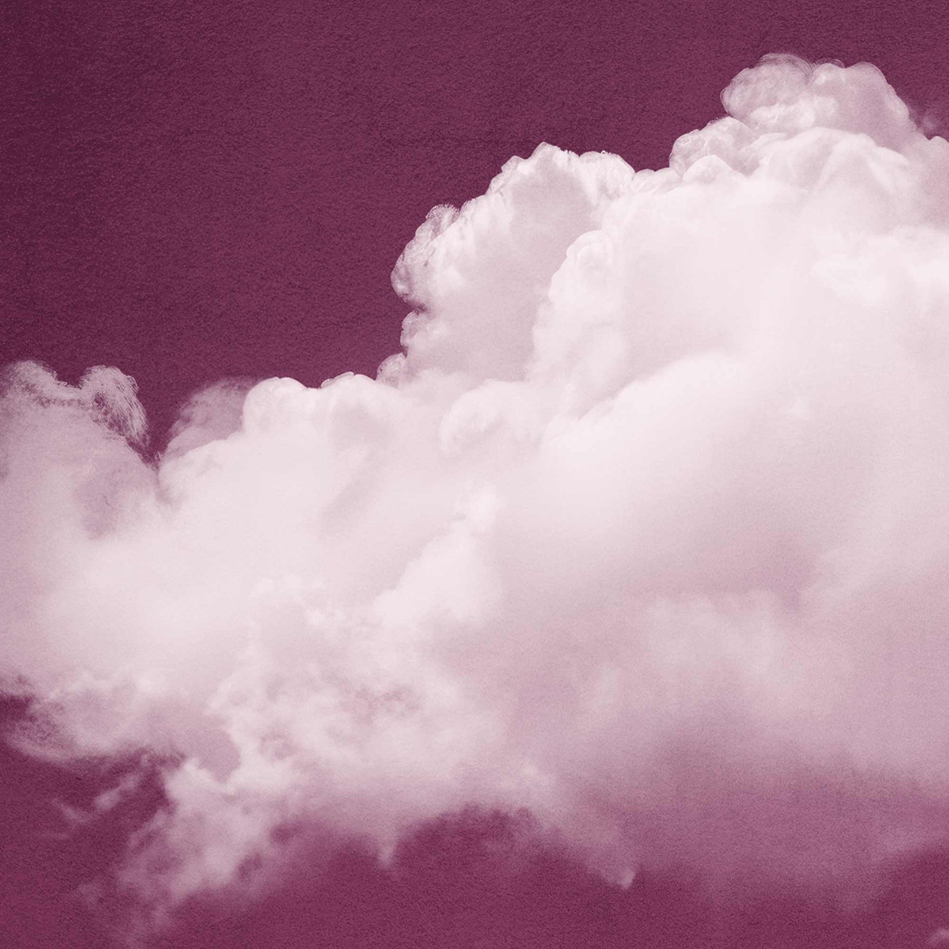 ROUGE RED CLOUD PRINT - Captivating Minimalist Cloud-Inspired Art