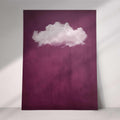 ROUGE RED CLOUD PRINT - Captivating Minimalist Cloud-Inspired Art