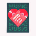 Music sounds better with you poster print by Afterhours Gallery