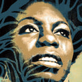 Nina Simone Soul Print | Vivid Portrait with Raw Textures and Cultural Depth

