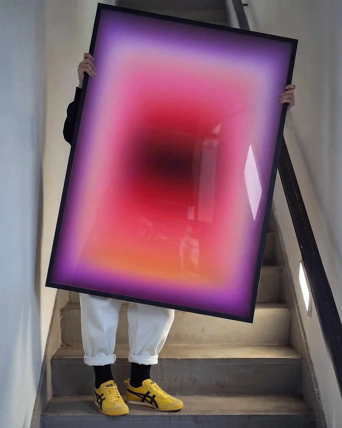 gradient framed poster abstract wall art print