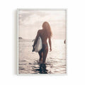 Golden Hour Surfer Print, Beach Photography Wall Art, Coastal Decor, Surf Wall Art, Ocean Photography, Beach House Decor, Summer Wall Art