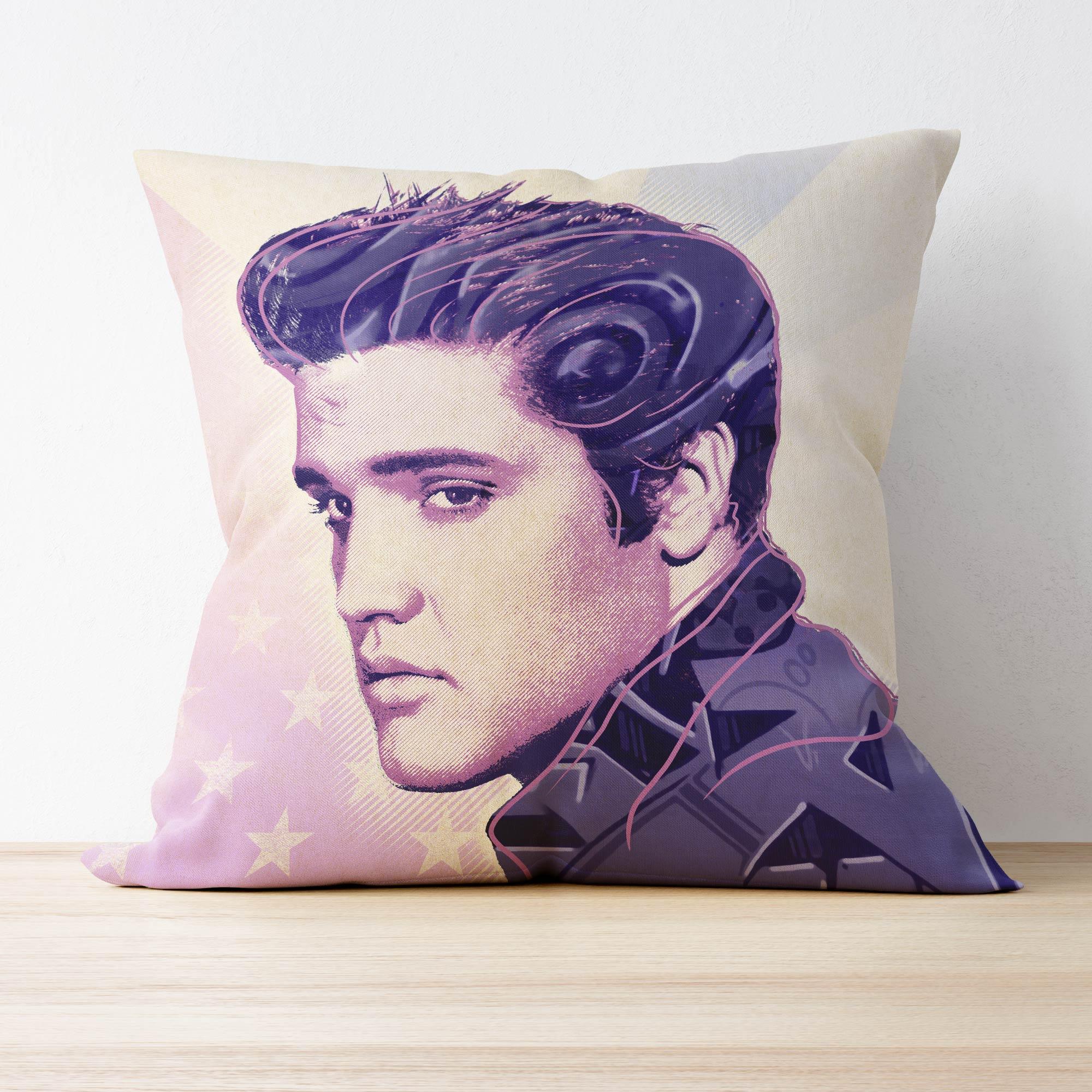 ELVIS PRESLEY ART CUSHION - Afterhours Gallery 