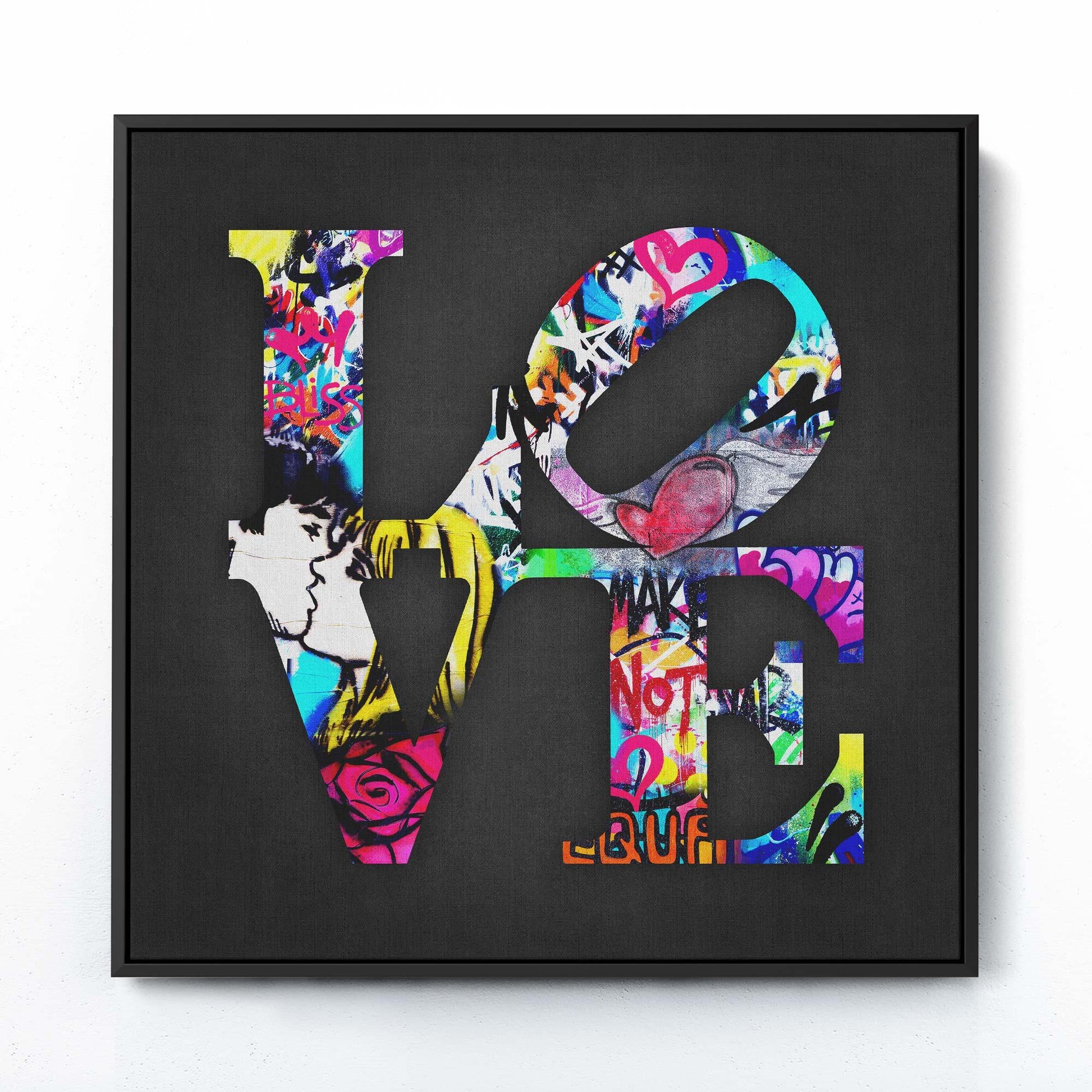 Graffiti Love Print | Striking Pop Art Inspired by John Anthony