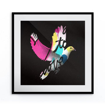 Love Dove Print | Pop Art-Inspired Graffiti by John Anthony