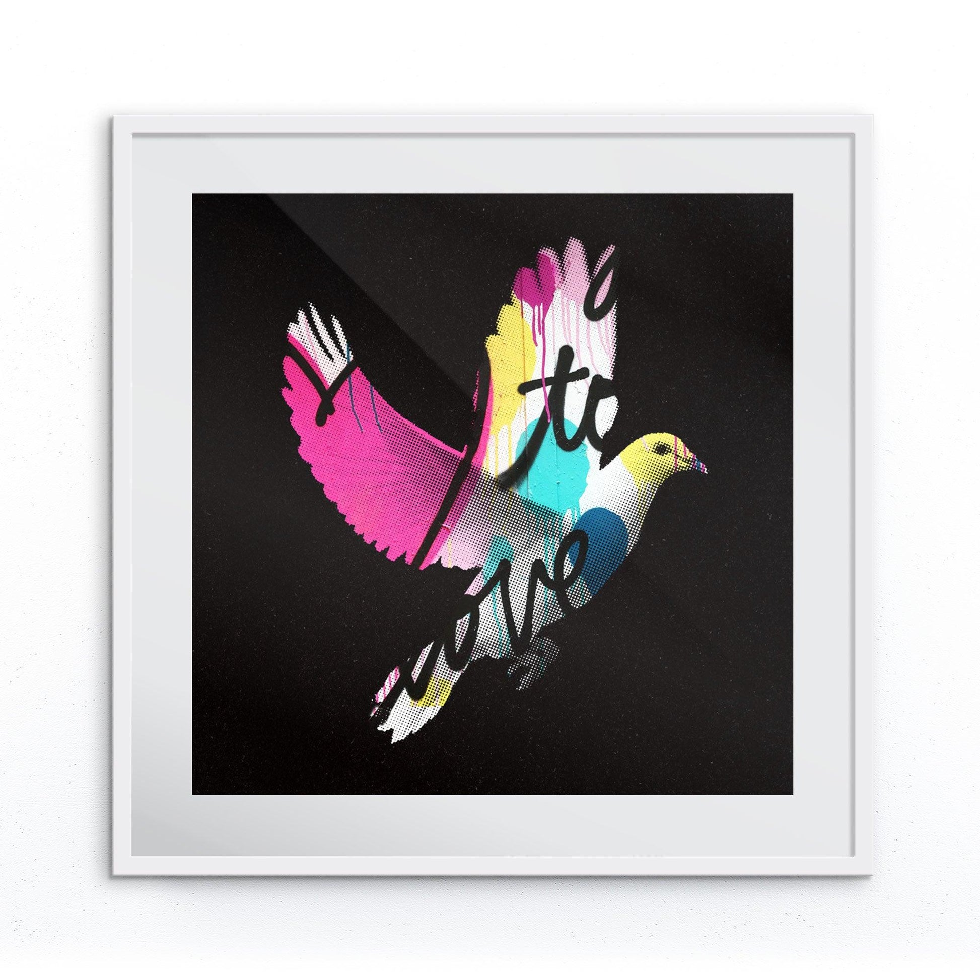 Love Dove Print | Pop Art-Inspired Graffiti by John Anthony

