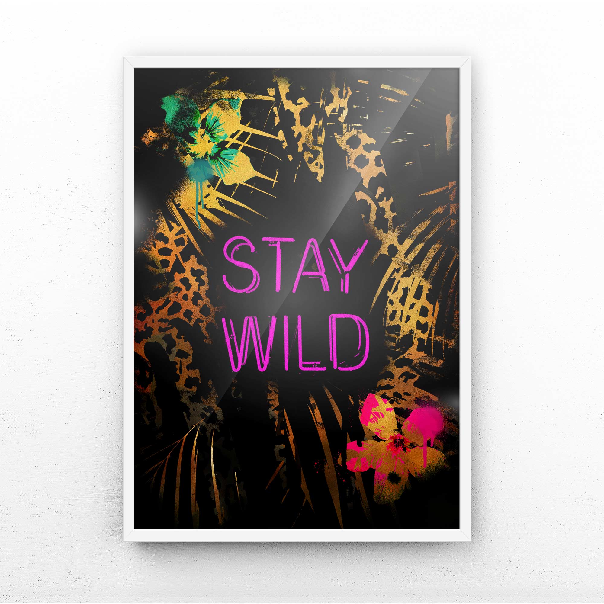 Stay wild framed art print