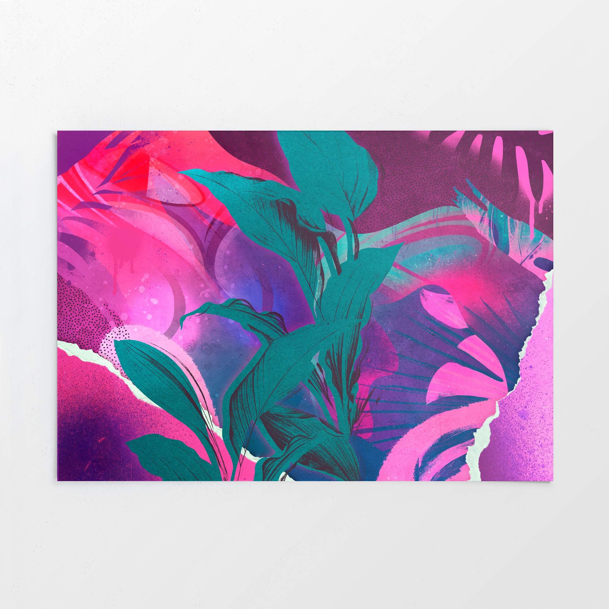 tropical plants poster