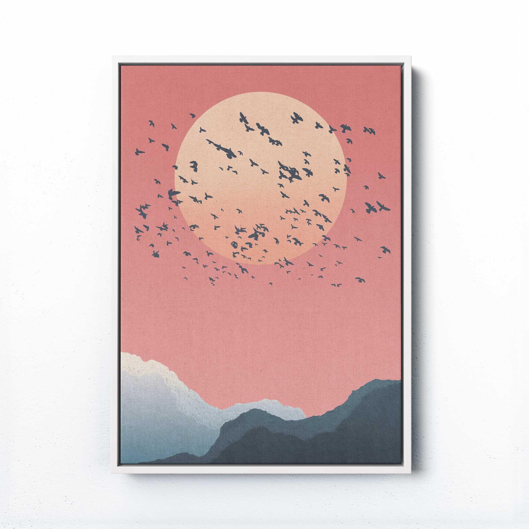 BIRDS AND MOON PRINT - Afterhours Gallery 