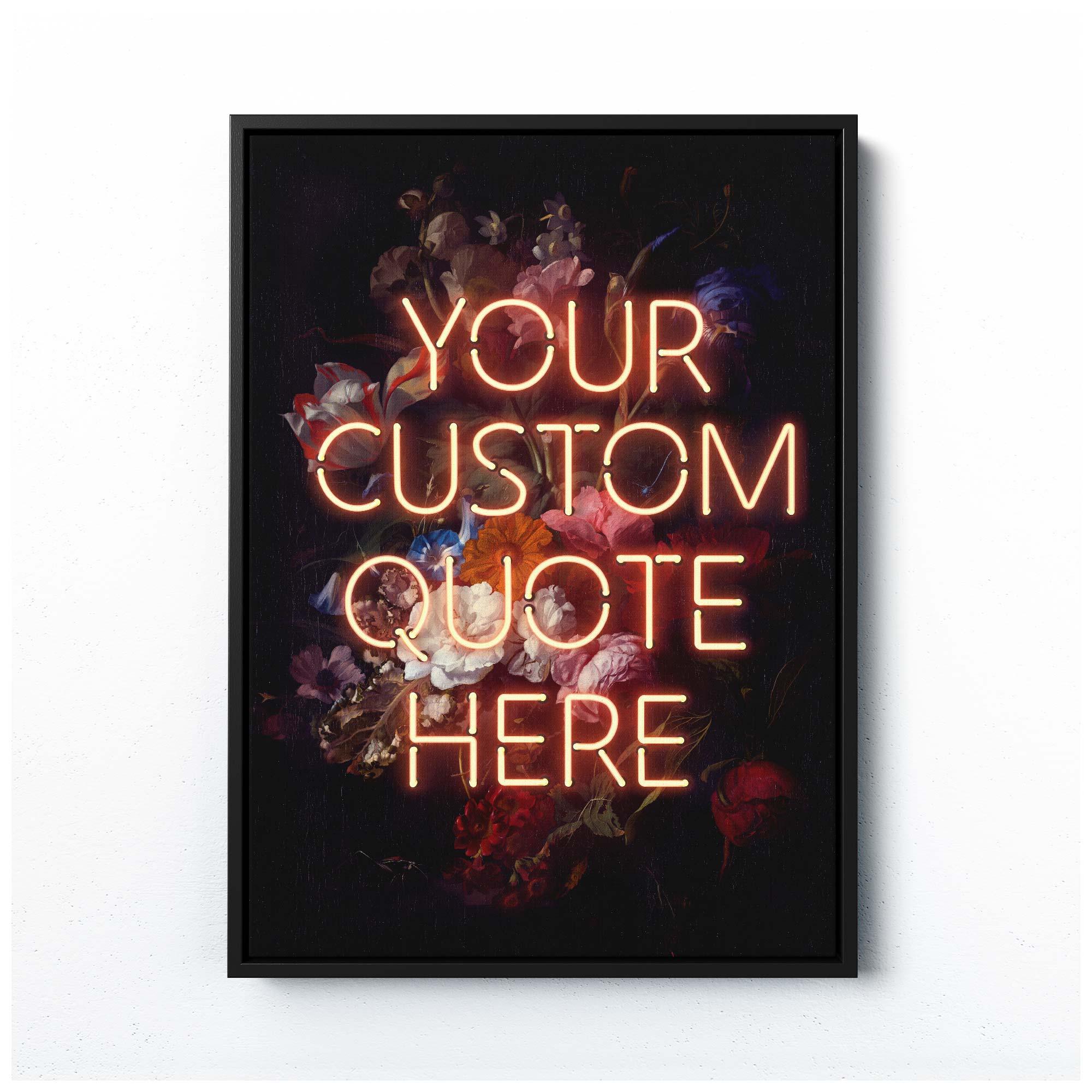 neon quote prints