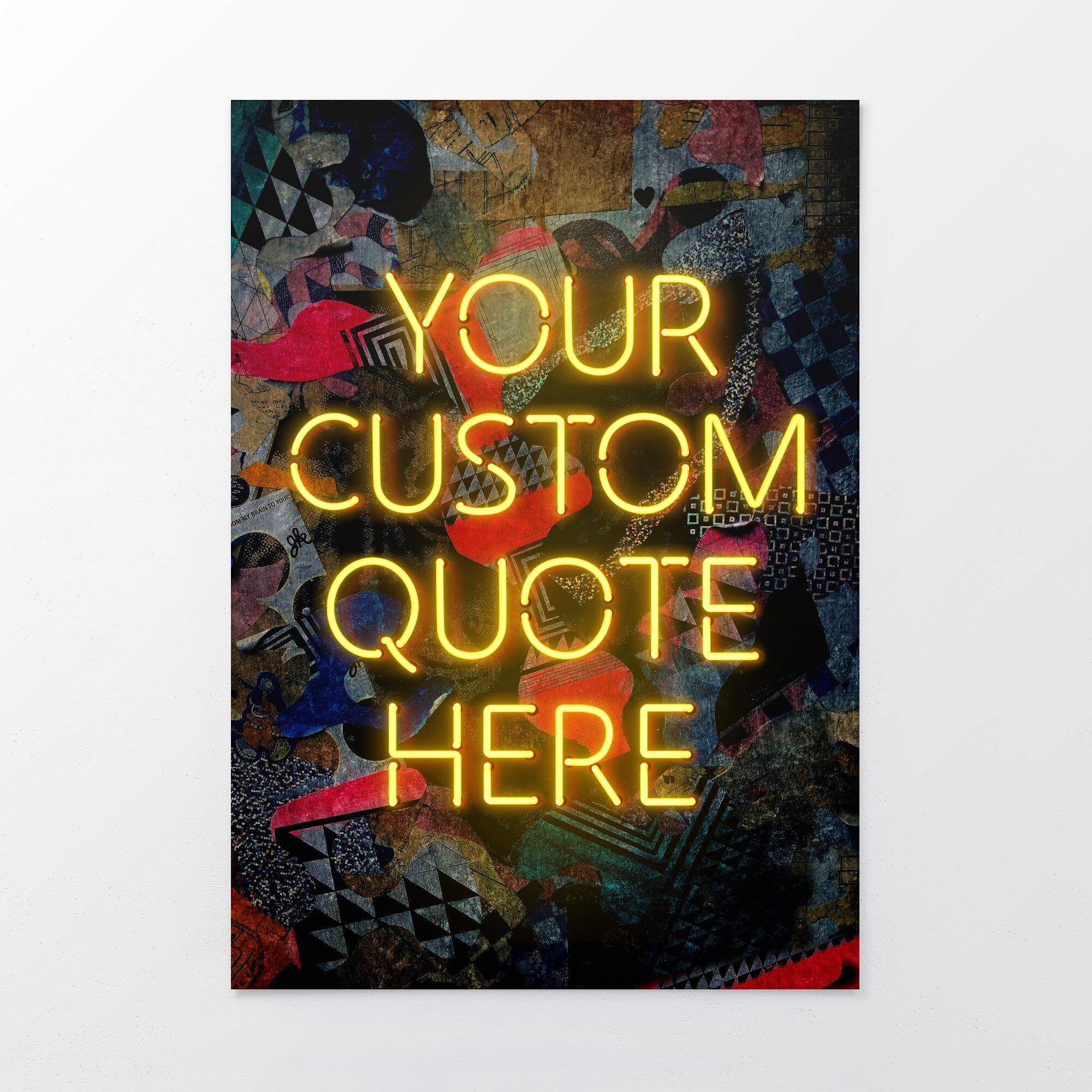 Custom neon poster