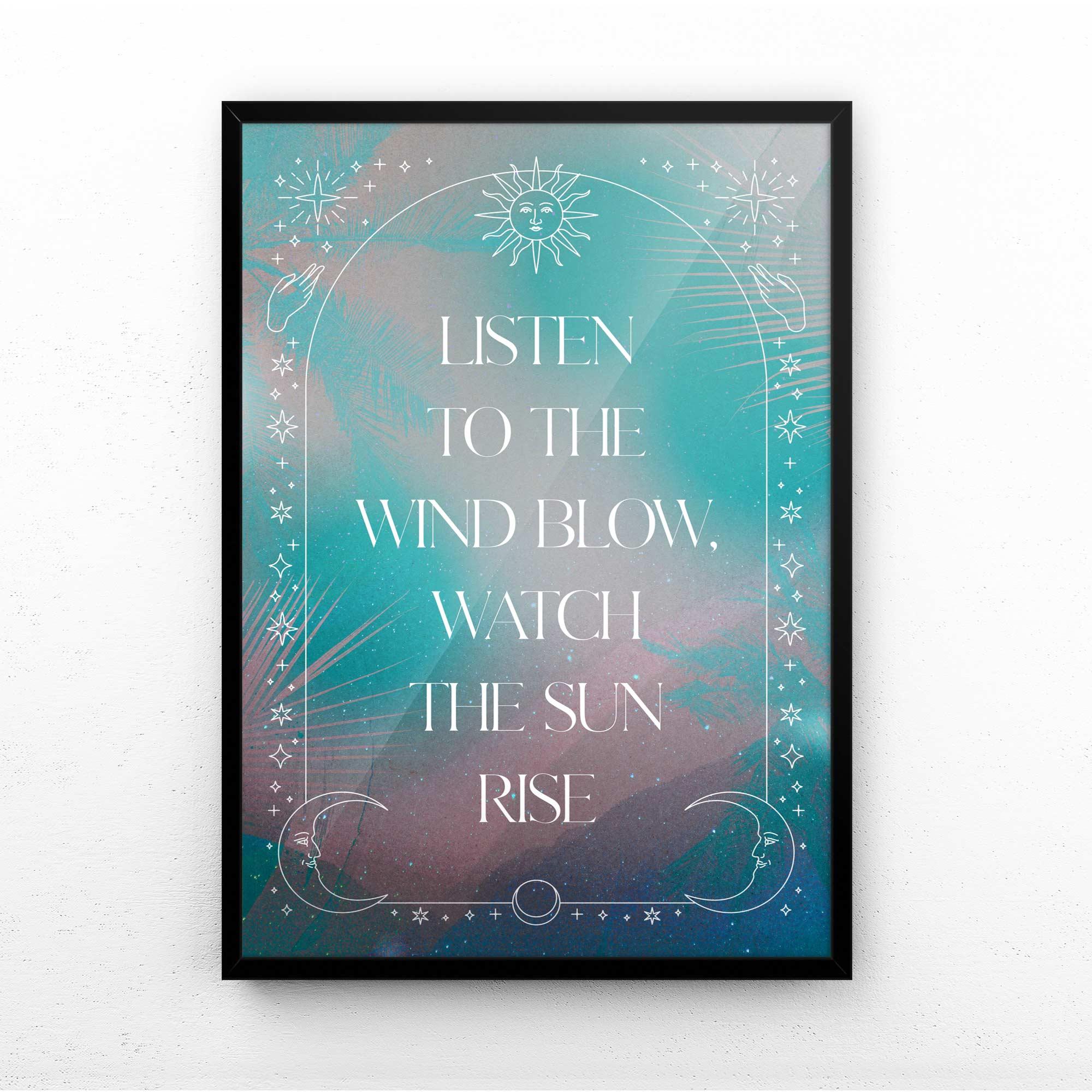 LISTEN TO THE WIND BLOW PRINT - Afterhours Gallery 