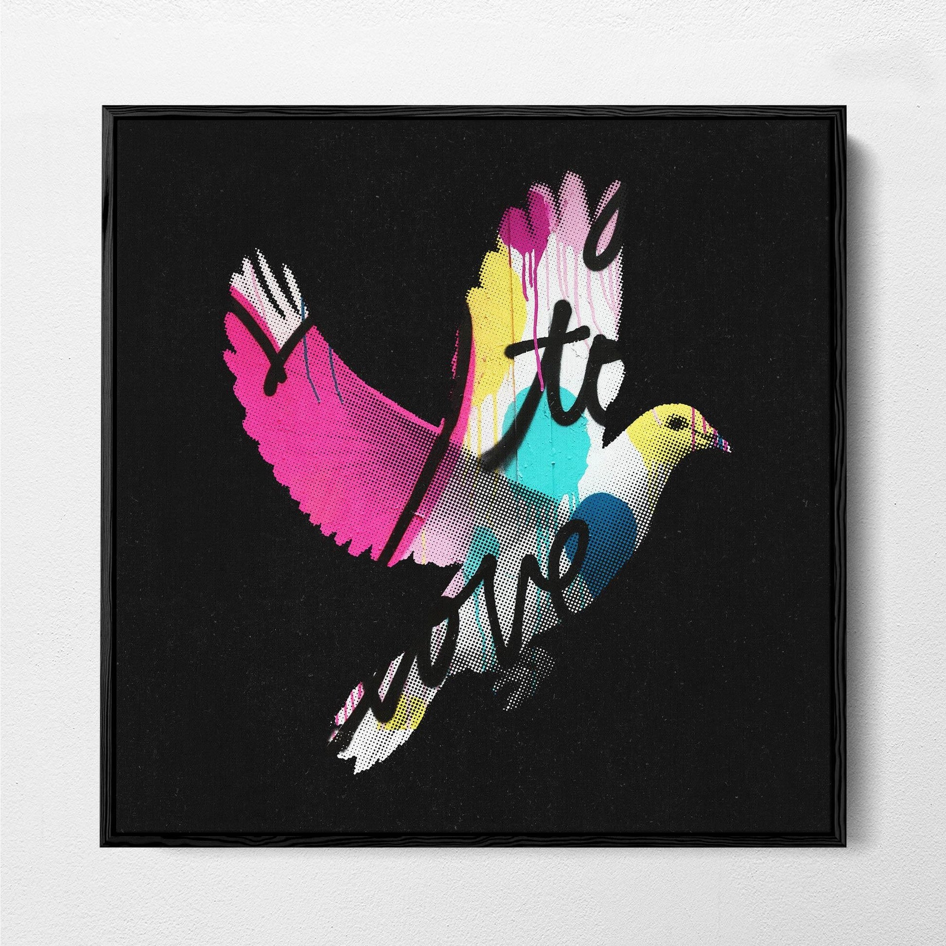 Love Dove Print | Pop Art-Inspired Graffiti by John Anthony

