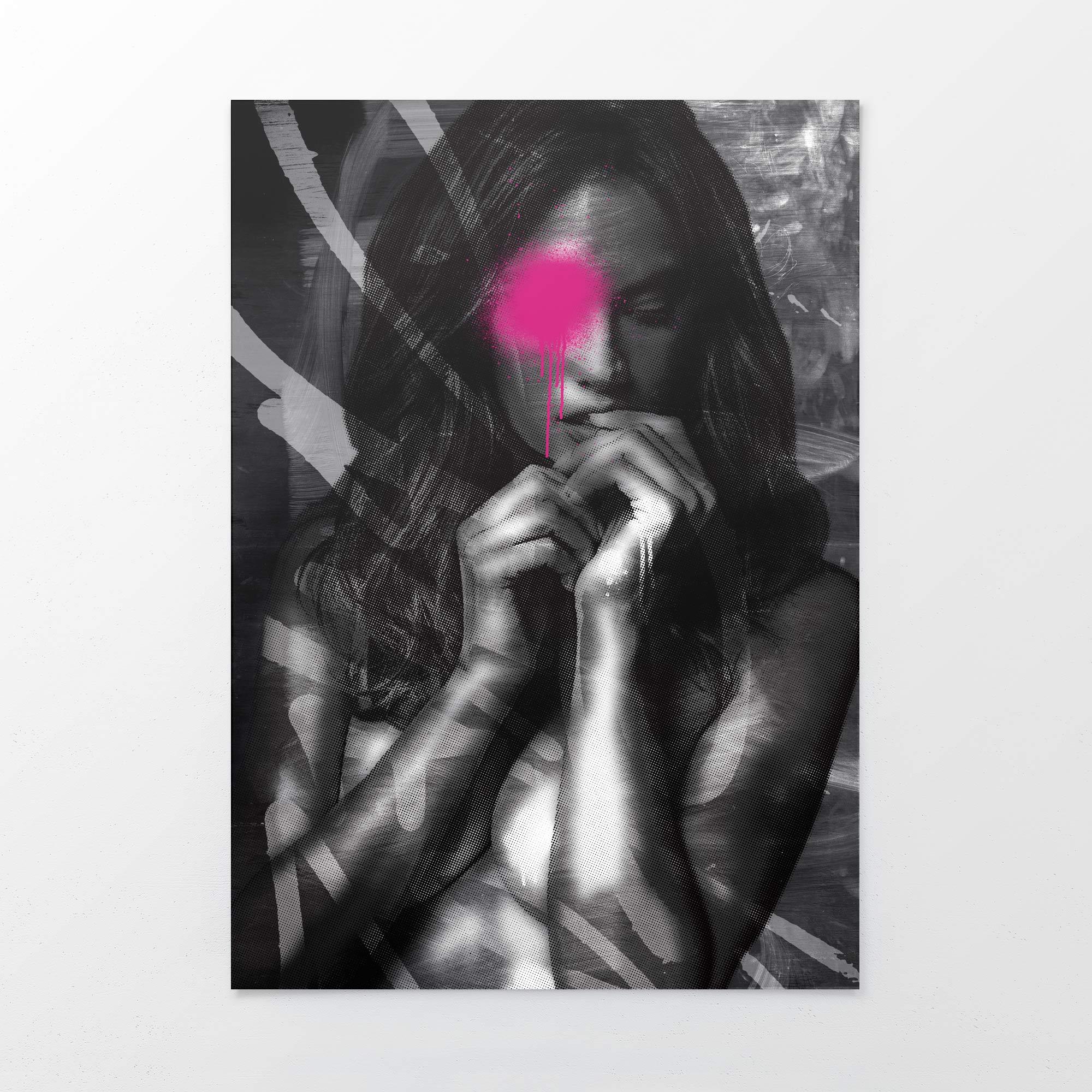 Nude Graffiti Girl Poster print